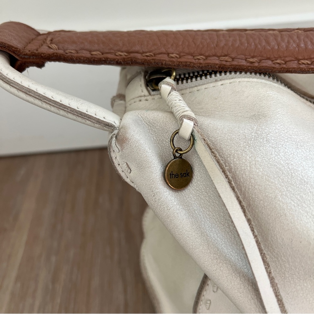 The Sak Cream and Brown Shoulder Bag - Picture 2 of 11